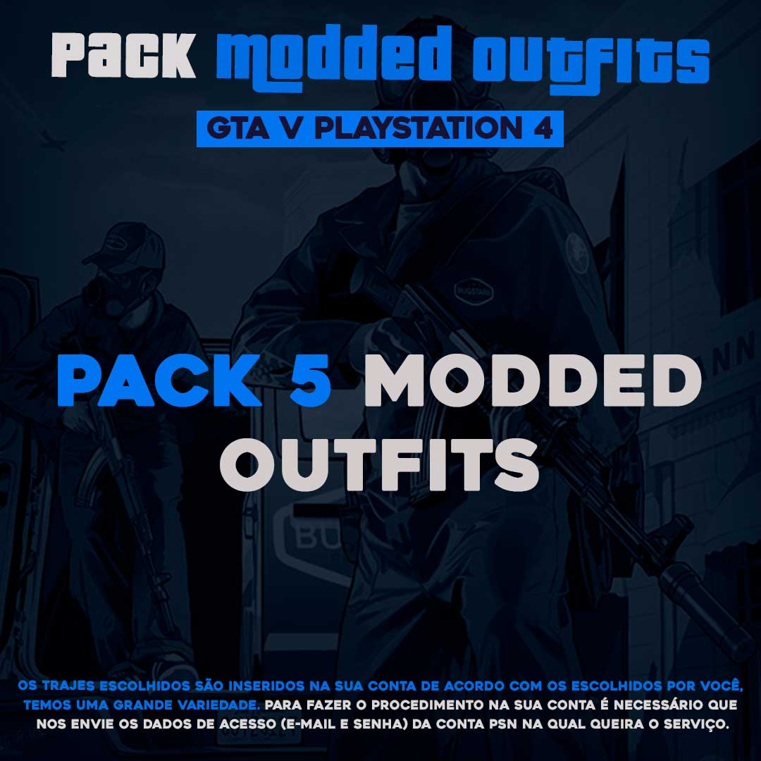 Pack 5 Modded Outfits Gta – Ps4 - Duka Modz